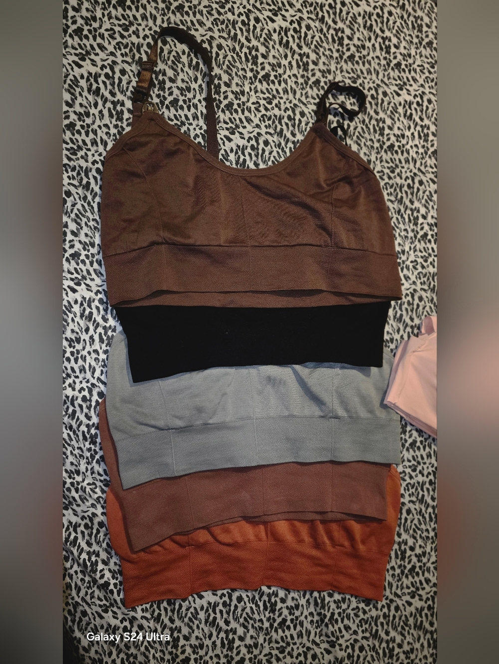 Tops in Brown, Black, Gray, Tan & Rust - Set of 5